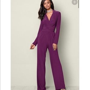 Venus size medium dark purple jumpsuit